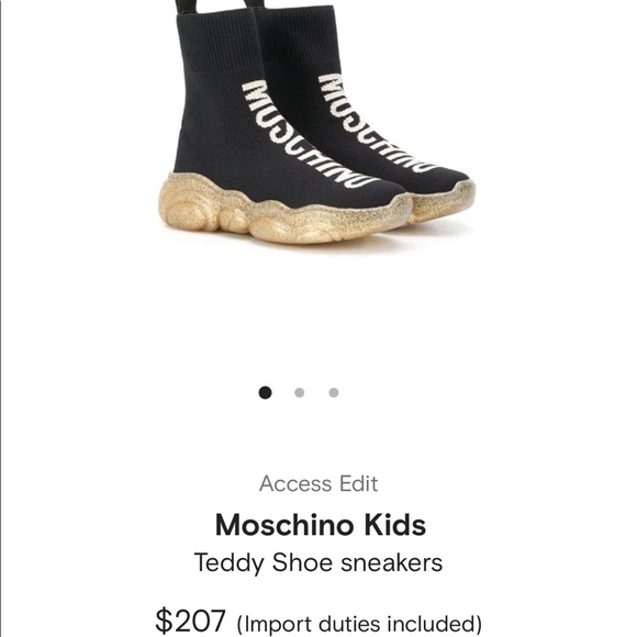 moschino kids sock shoes moschino
